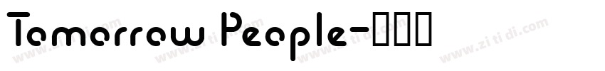 Tomorrow People字体转换